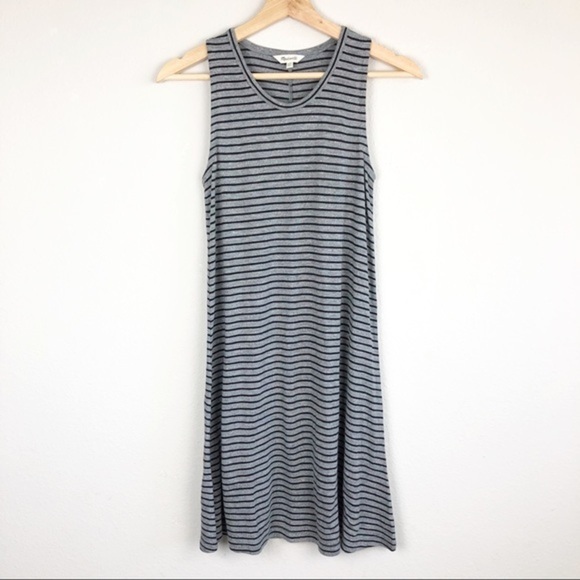 MADEWELL STRIPED JESRSY DRESS - Picture 2 of 5